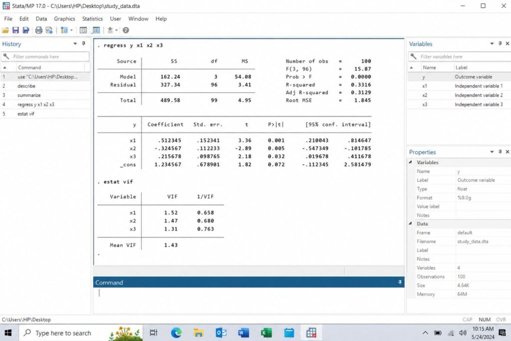 How to Run a Regression Analysis in Stata