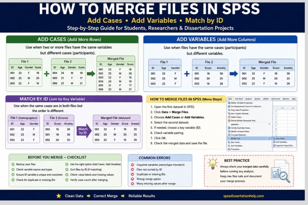 How to Merge Files in SPSS
