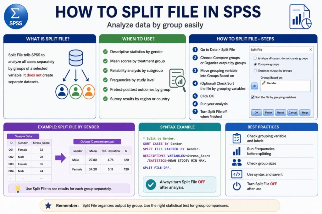 How to Split File in SPSS