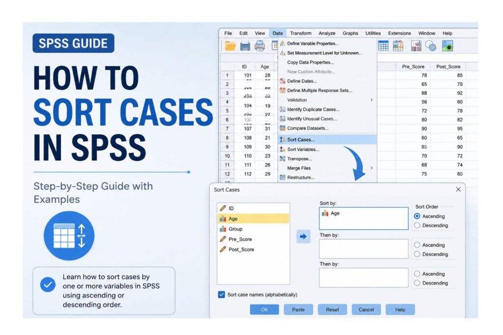 How to Sort Cases in SPSS