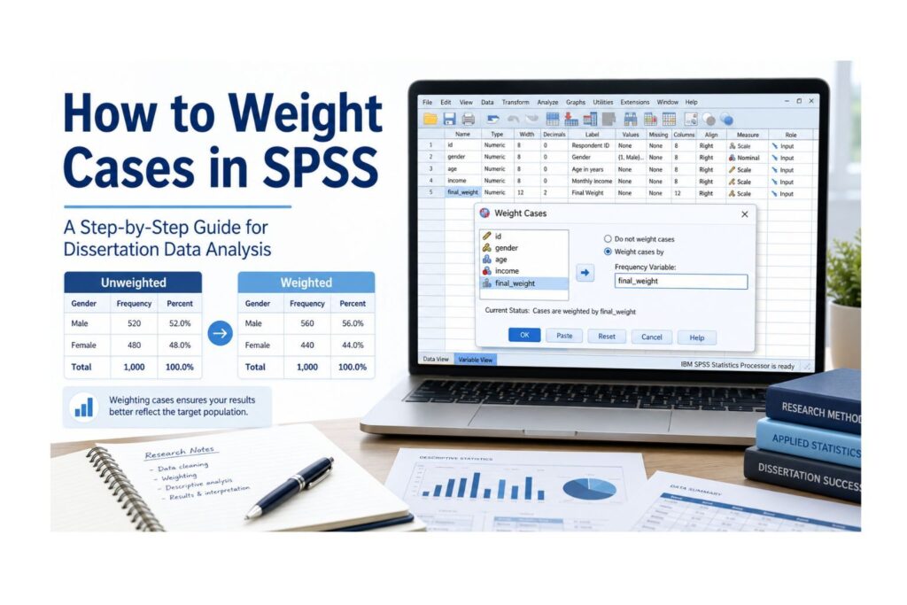 How to Weight Cases in SPSS: Step-by-Step Guide for Dissertation Data Analysis