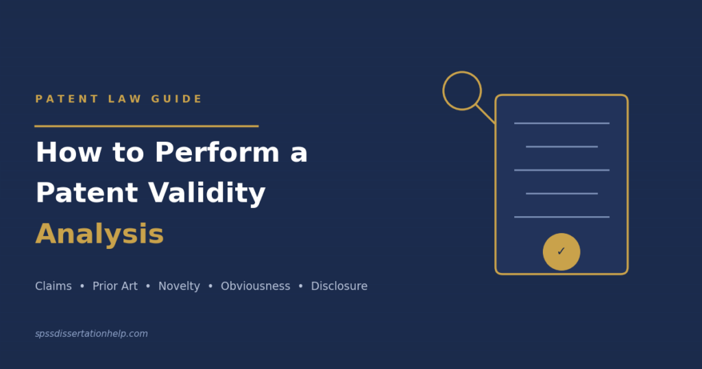 How to Perform a Patent Validity Analysis
