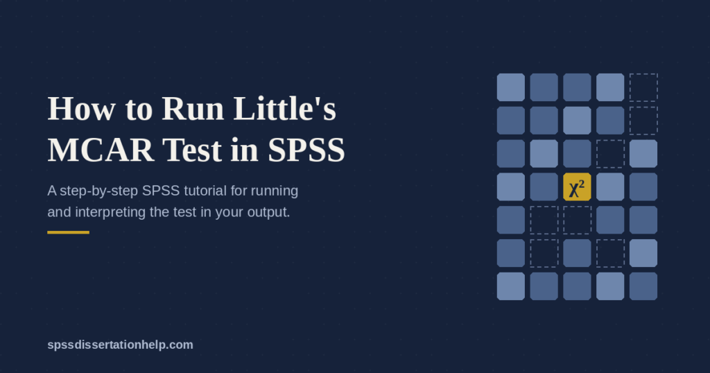 How to Run Little’s MCAR Test in SPSS